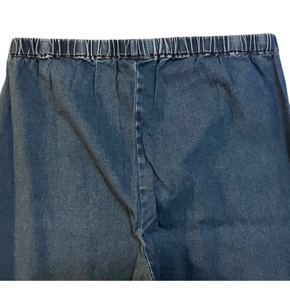 Metro Blues Women's Blue Pull-On Waist Stretch Bootcut 34.5" Inseam Jeans SZ XLT - Picture 4 of 6